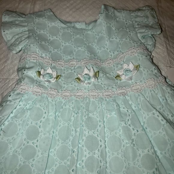 NWt Bonnie jean twirl 2t smocked sun dress Rosette - Picture 8 of 13